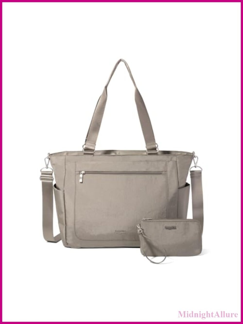 Lightweight Structured Tote RFID Wristlet Fits 16" Laptop Work Travel Bag